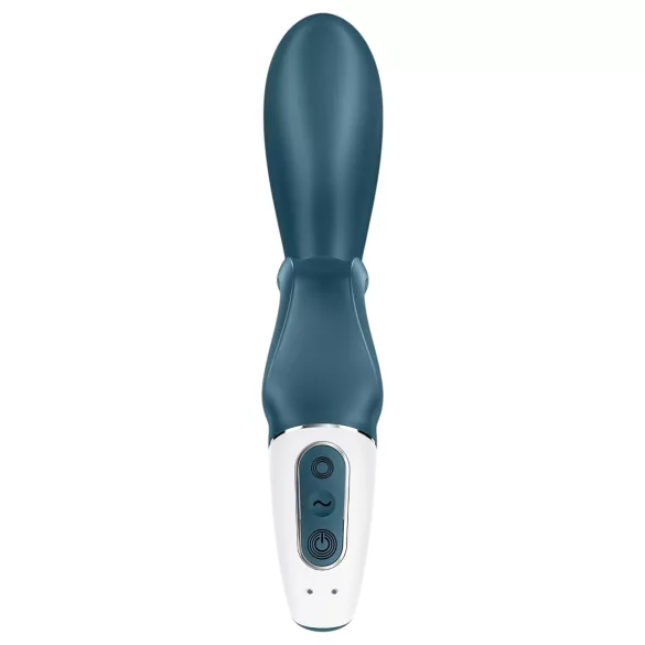 Satisfyer Hug Me - vibrátor s dráždiacim ramienkom na klitoris ovládaný aplikáciou (modrý)