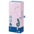 Satisfyer Hug Me - vibrátor s dráždiacim ramienkom na klitoris ovládaný aplikáciou (modrý)