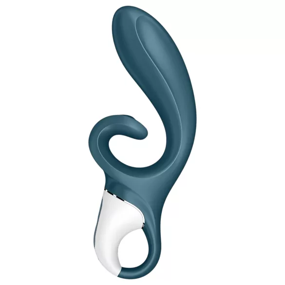 Satisfyer Hug Me - vibrátor s dráždiacim ramienkom na klitoris ovládaný aplikáciou (modrý)