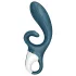 Satisfyer Hug Me - vibrátor s dráždiacim ramienkom na klitoris ovládaný aplikáciou (modrý)