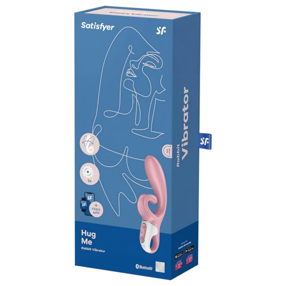 Satisfyer Hug Me - vibrátor na bod G a klitoris - smart funkcia - ružový