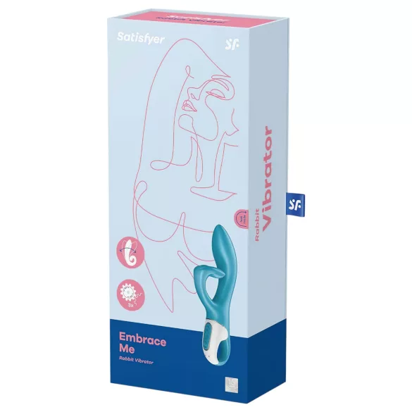Satisfyer Embrace Me - akumulátorový vibrátor s ramenom na klitoris (tyrkysový)