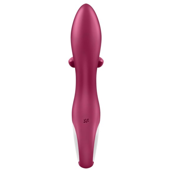 Satisfyer Embrace Me - vibrátor s dráždičom klitorisu - nabíjateľný - červený