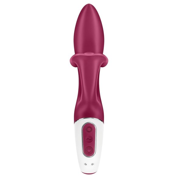 Satisfyer Embrace Me - vibrátor s dráždičom klitorisu - nabíjateľný - červený