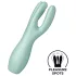 Satisfyer Threesome 3 - akumulátorový klitorálny vibrátor (mäta)