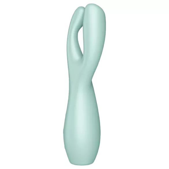 Satisfyer Threesome 3 - akumulátorový klitorálny vibrátor (mäta)