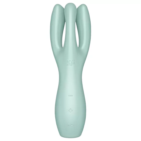 Satisfyer Threesome 3 - akumulátorový klitorálny vibrátor (mäta)