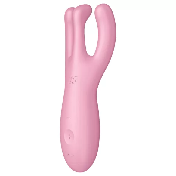 Satisfyer Threesome 4 - aplikáciou ovládaný klitorálny vibrátor (ružový)