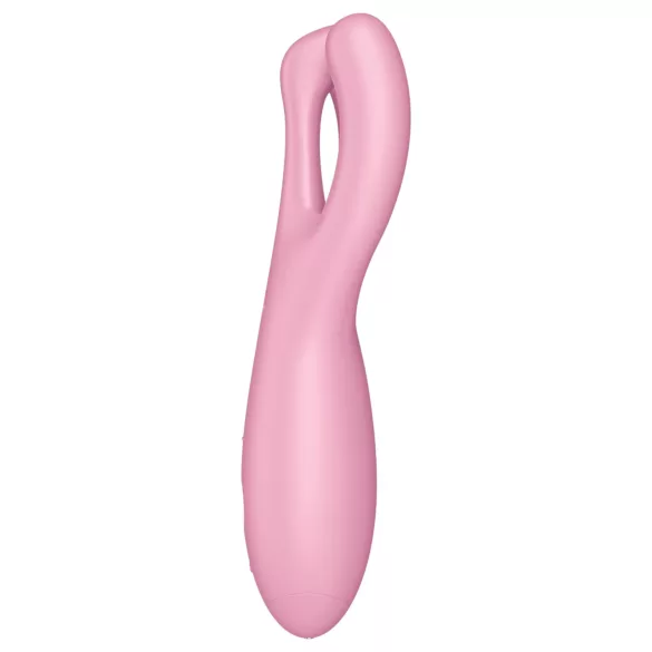 Satisfyer Threesome 4 - aplikáciou ovládaný klitorálny vibrátor (ružový)