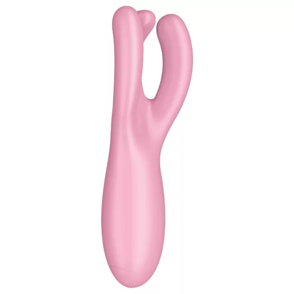 Satisfyer Threesome 4 - aplikáciou ovládaný klitorálny vibrátor (ružový)