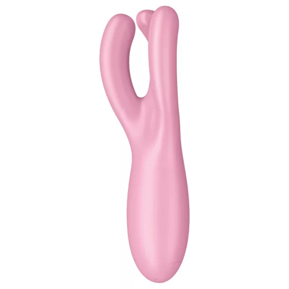 Satisfyer Threesome 4 - aplikáciou ovládaný klitorálny vibrátor (ružový)