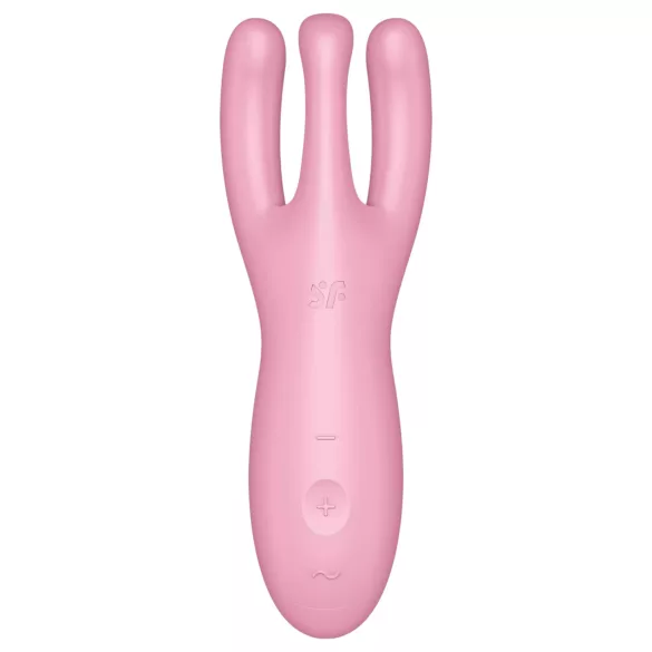 Satisfyer Threesome 4 - aplikáciou ovládaný klitorálny vibrátor (ružový)