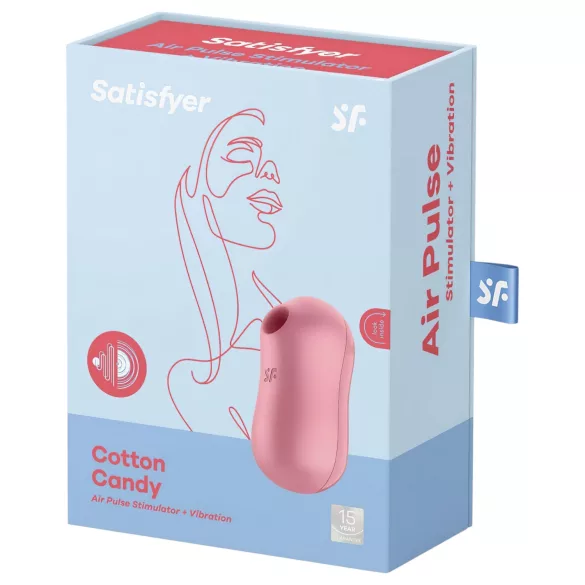 Satisfyer Cotton Candy - bezdotykový stimulátor klitorisu - koralová farba