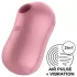 Satisfyer Cotton Candy - bezdotykový stimulátor klitorisu - koralová farba
