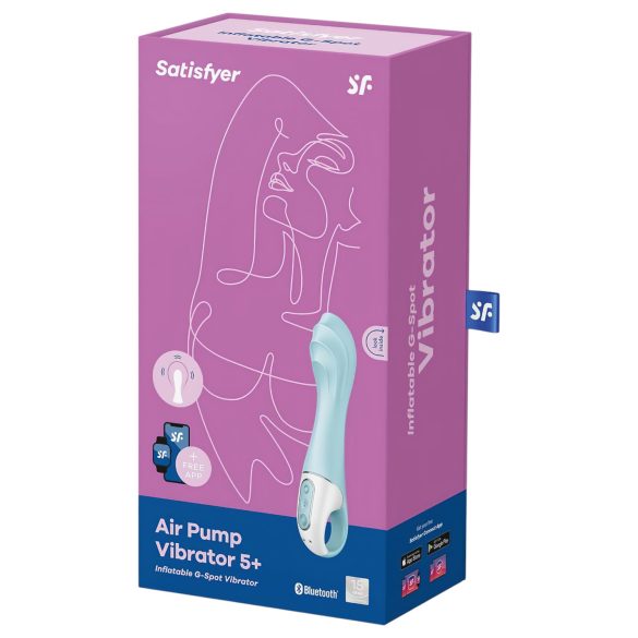 Satisfyer - pumpovací vibrátor - smart funkcia - modrý