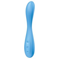   Satisfyer - vibrátor na bod G - flexibilný, smart funkcie - tyrkysový