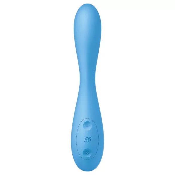 Satisfyer G-spot Flex 4 - vibrátor na bod G ovládaný aplikáciou (tyrkysový)