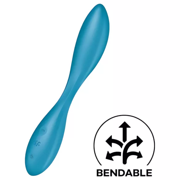 Satisfyer G-spot Flex 1 - akumulátorový, vodotesný vibrátor na bod G (zelený)