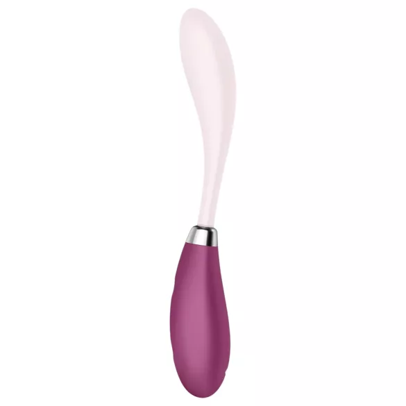 Satisfyer - vibrátor na G-bod - ohybný, nabíjateľný - ružovo-červený