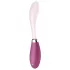 Satisfyer - vibrátor na G-bod - ohybný, nabíjateľný - ružovo-červený