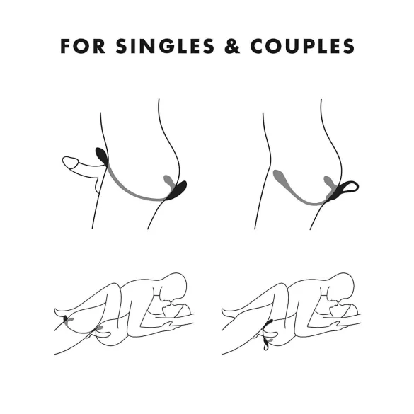 Satisfyer Plug & Play - vibračný análny kolík a erekčný krúžok