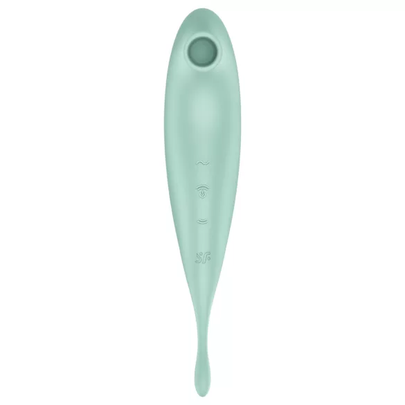 Satisfyer Twirling Pro - 2v1 smart klitoriálny vibrátor - mentolová