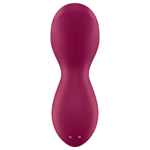 Satisfyer Exciterrr - rotačný perličkový vibrátor na klitoris (červený)