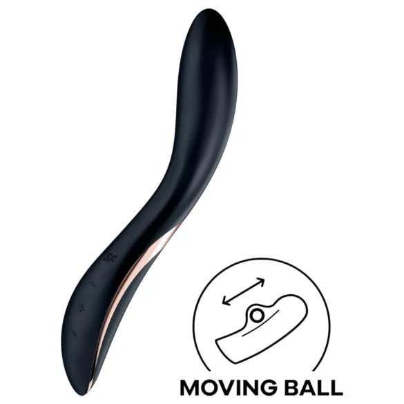 Satisfyer Rrrolling - vibrátor na bod G s pohyblivými guličkami (čierny)