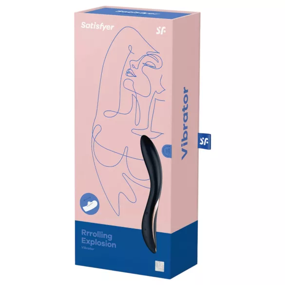 Satisfyer Rrrolling - vibrátor na bod G s pohyblivými guličkami (čierny)