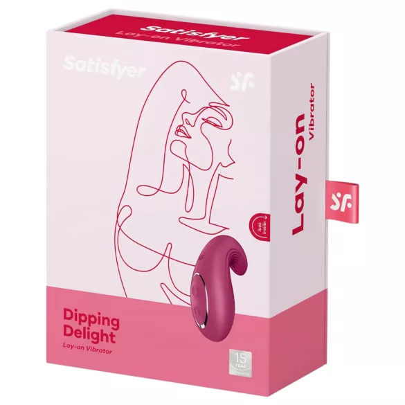 Satisfyer Dipping Delight - akumulátorový vibrátor na klitoris (červený)