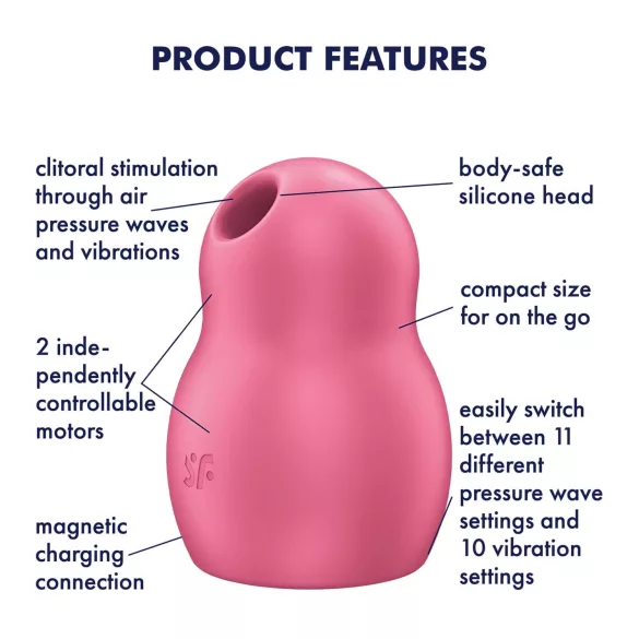 Satisfyer Pro To Go 1 - vibračný stimulátor klitorisu s tlakovými vlnami