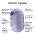 Satisfyer Pro To Go 2 - akumulátorový, vzduchovými vlnami stimulujúci klitorálny vibrátor (fialový)