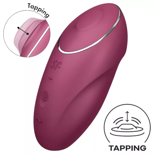 Satisfyer - vibračný stimulátor klitorisu a vagíny 2v1 - červený