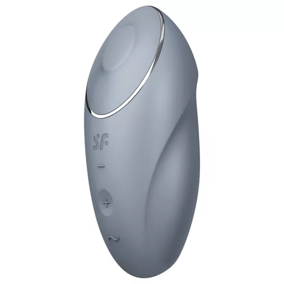 Satisfyer Tap & Climax 1 - vibrátor na klitoris 2v1 - sivý