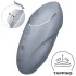 Satisfyer Tap & Climax 1 - vibrátor na klitoris 2v1 - sivý