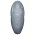 Satisfyer Tap & Climax 1 - vibrátor na klitoris 2v1 - sivý