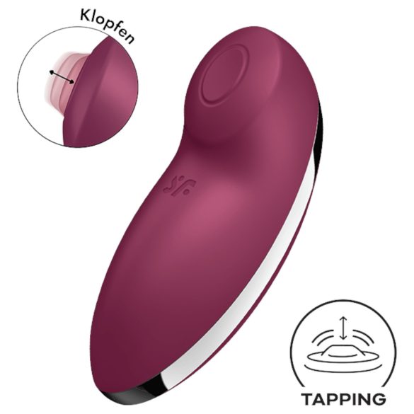 Satisfyer Tap & Climax 2 - 2v1 klitorisový stimulátor a vibrátor (červený)
