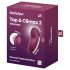 Satisfyer Tap & Climax 2 - 2v1 klitorisový stimulátor a vibrátor (červený)