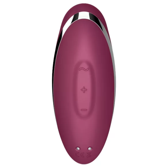 Satisfyer Tap & Climax 2 - 2v1 stimulátor klitorisu a vibrátor (červený)