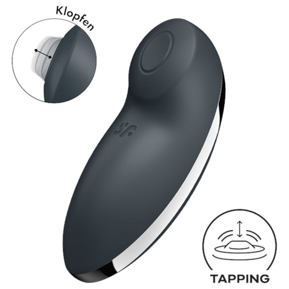Satisfyer Tap & Climax 2 - 2v1 klitorálny vibrátor (sivý)