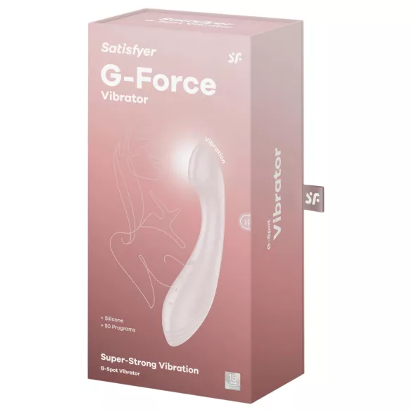 Satisfyer G-Force - vibrátor na G-bod - dobíjací, vodotesný - béžový
