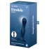 Satisfyer Double Ball-R - dvojitý venušin guľôčkový dildó - modrá