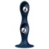 Satisfyer Double Ball-R - dvojitý venušin guľôčkový dildó - modrá