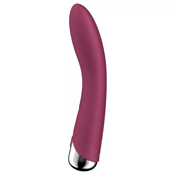Satisfyer - vibrátor na bod G s rotačnou hlavou - červený