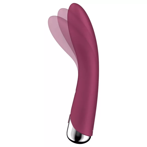Satisfyer - vibrátor na bod G s rotačnou hlavou - červený