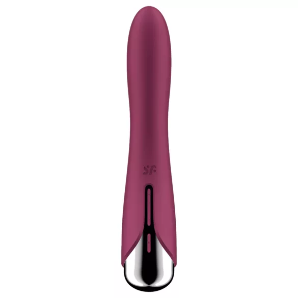 Satisfyer - vibrátor na bod G s rotačnou hlavou - červený