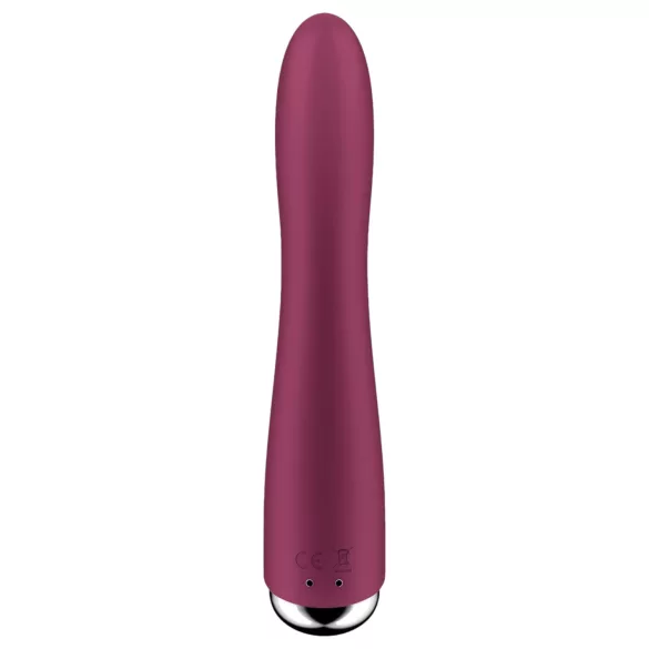 Satisfyer - vibrátor na bod G s rotačnou hlavou - červený