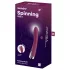 Satisfyer - vibrátor na bod G s rotačnou hlavou - červený