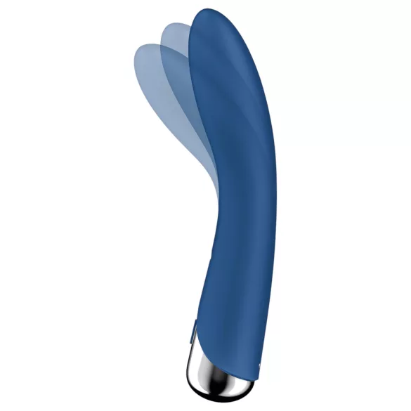 Satisfyer Spinning Vibe 1 - rotačný G-bod vibrátor s otáčavou hlavicou (modrý)