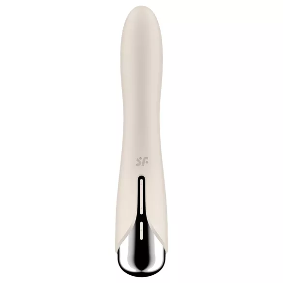 Satisfyer - G-bod vibrátor s rotujúcou hlavou - béžový